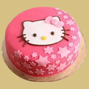 Cute Lilttile Kitty Theme Cake