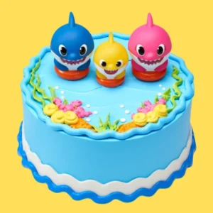 Cute Shark Theme Cake