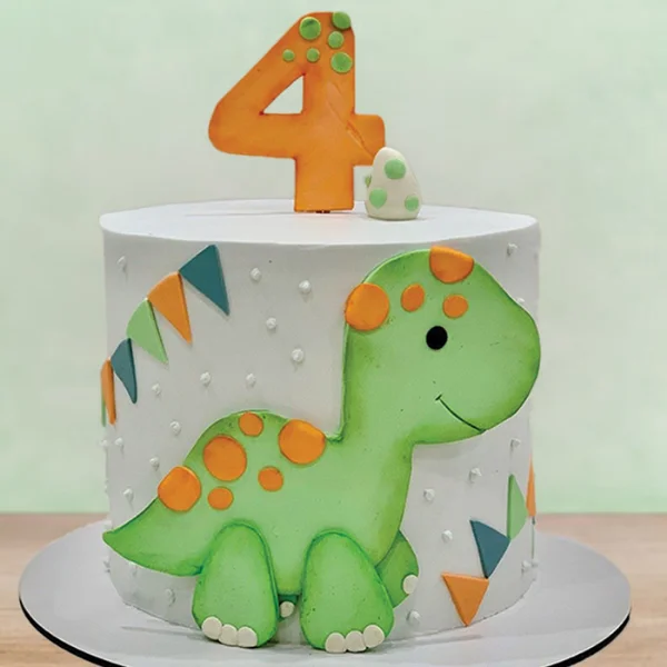 Dinosaur Theme Birthday Cake For Kids
