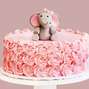Elephant Kid Theme Cake