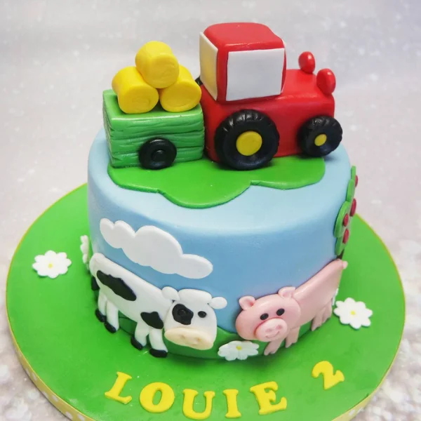 Farming Theme Cake