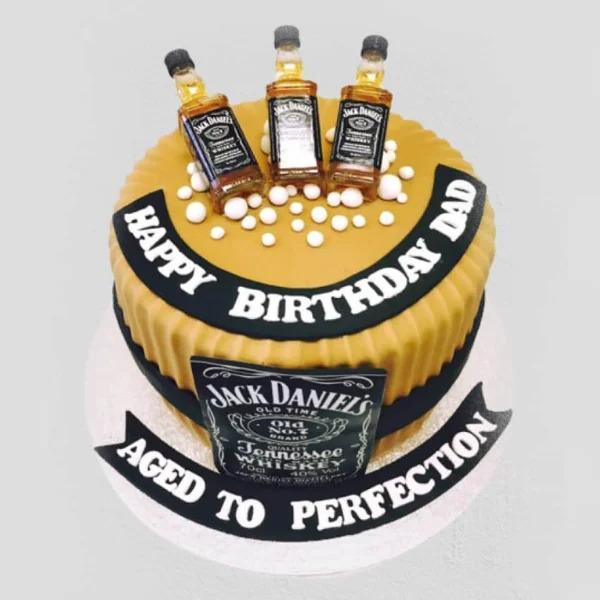 Jack Daniel Lover Theme Cake