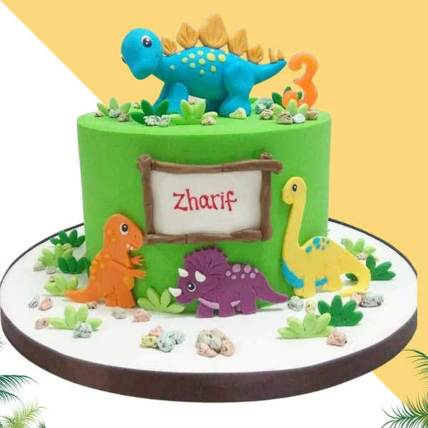 Jurassic Era Theme Cake