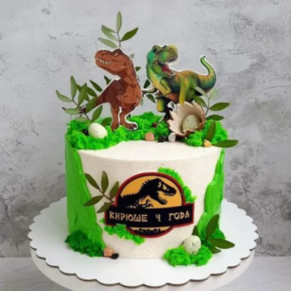 Jurassic Park Theme Cake