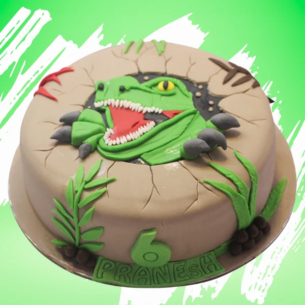 Jurassic Visitor Cake