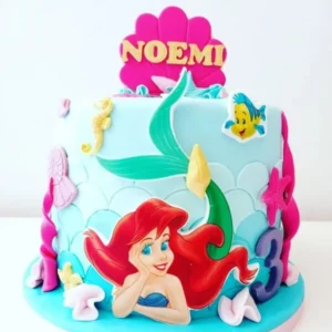 Noemi Mermaid Theme Cake