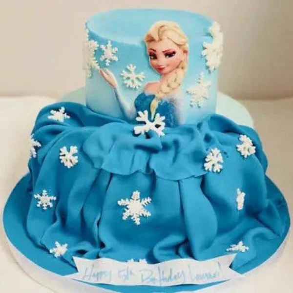 Queen Elsa Frozen birthday cake - The Baking Fairy-happymobile.vn