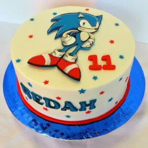 Sonic Theme Cake