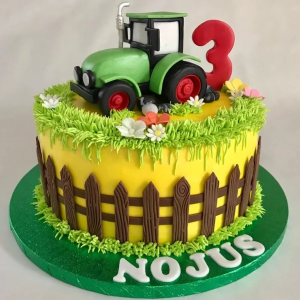 Tractor Themed Designer Cake