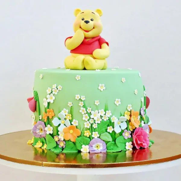 Winni The Pooh Designner Theme Cake