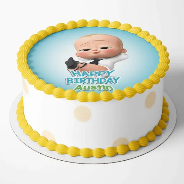 boss baby customised cake