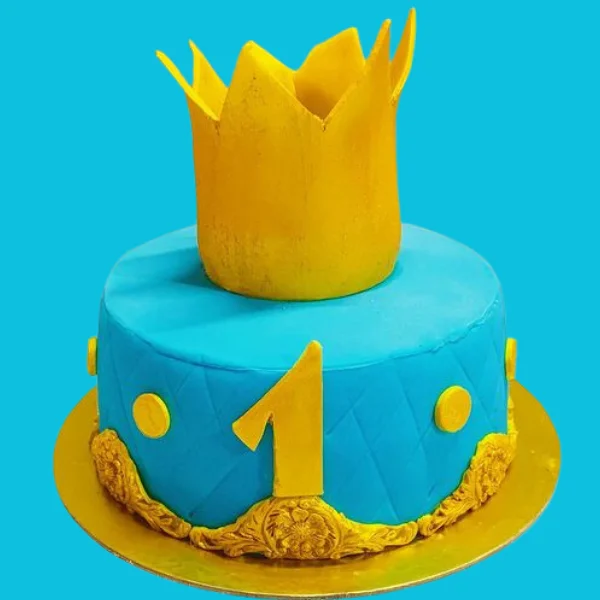 crowned prince cake