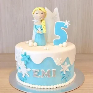 frozen princess elsa theme cake
