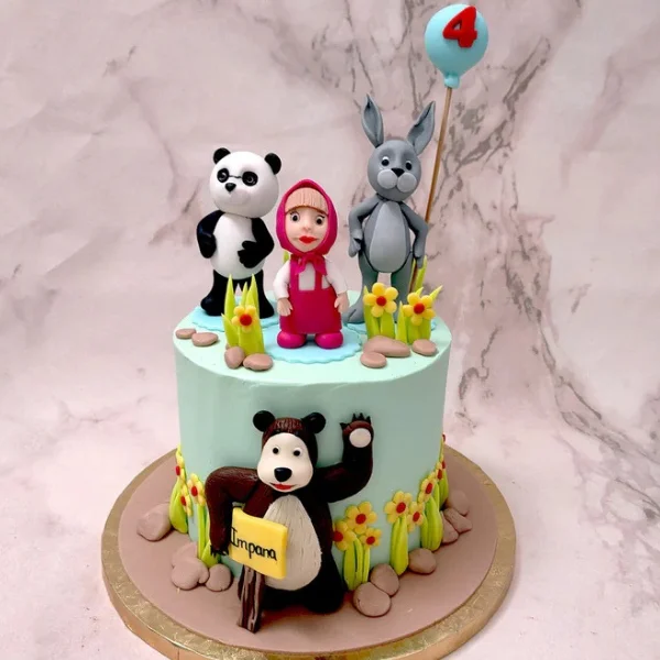 masha and bear designer cake