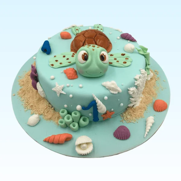 turtle designer cake
